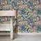 NuWallpaper Groovy Garden Navy Peel & Stick Wallpaper